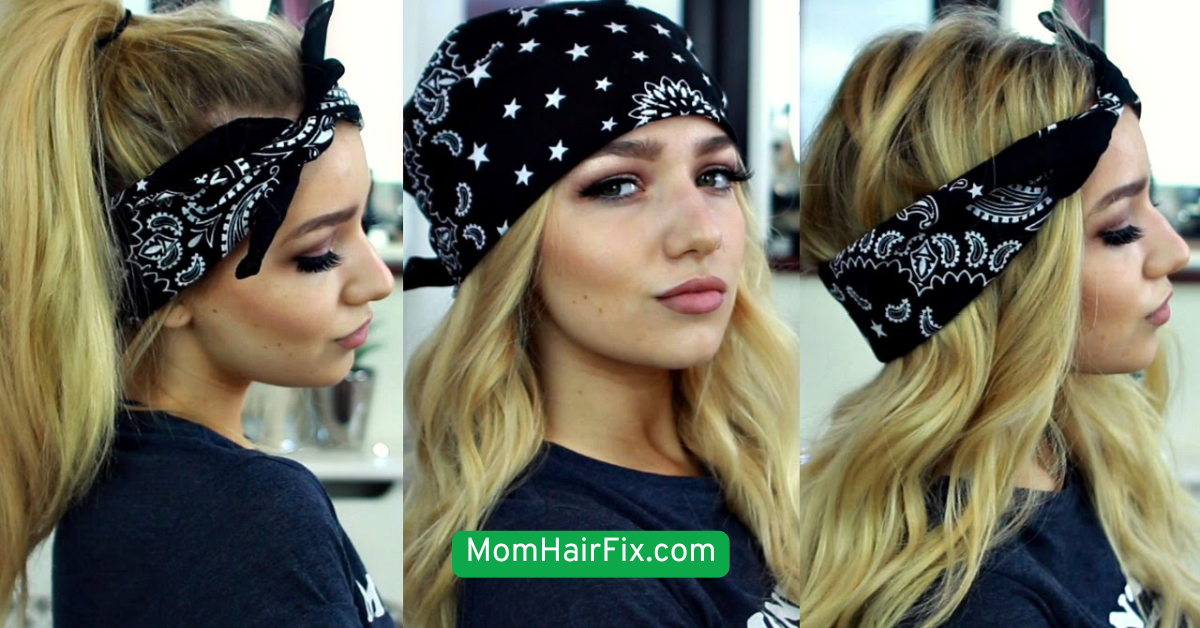 Rolled Headscarf Look