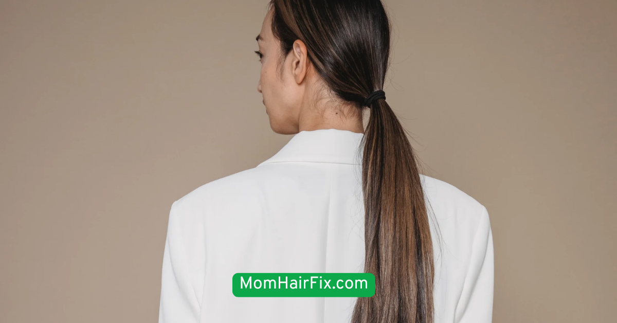 The Sleek Low Ponytail