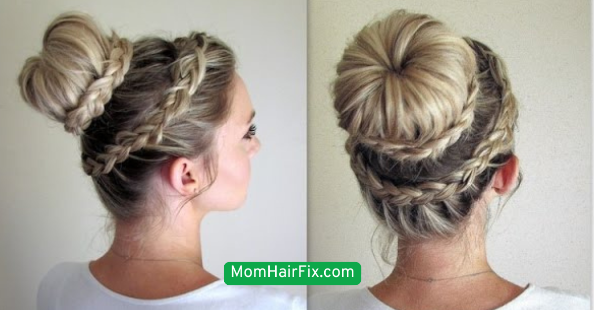  Dutch Braid into Bun