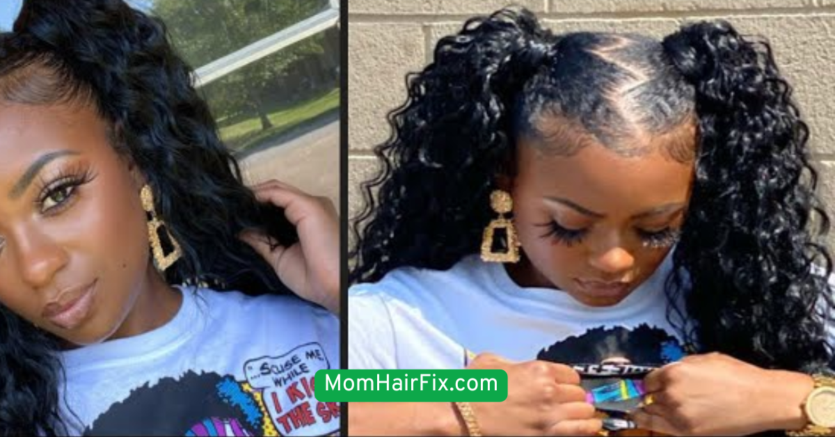  Zig-Zag Parted Pigtails