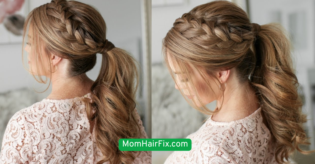 Faux Braid Ponytail