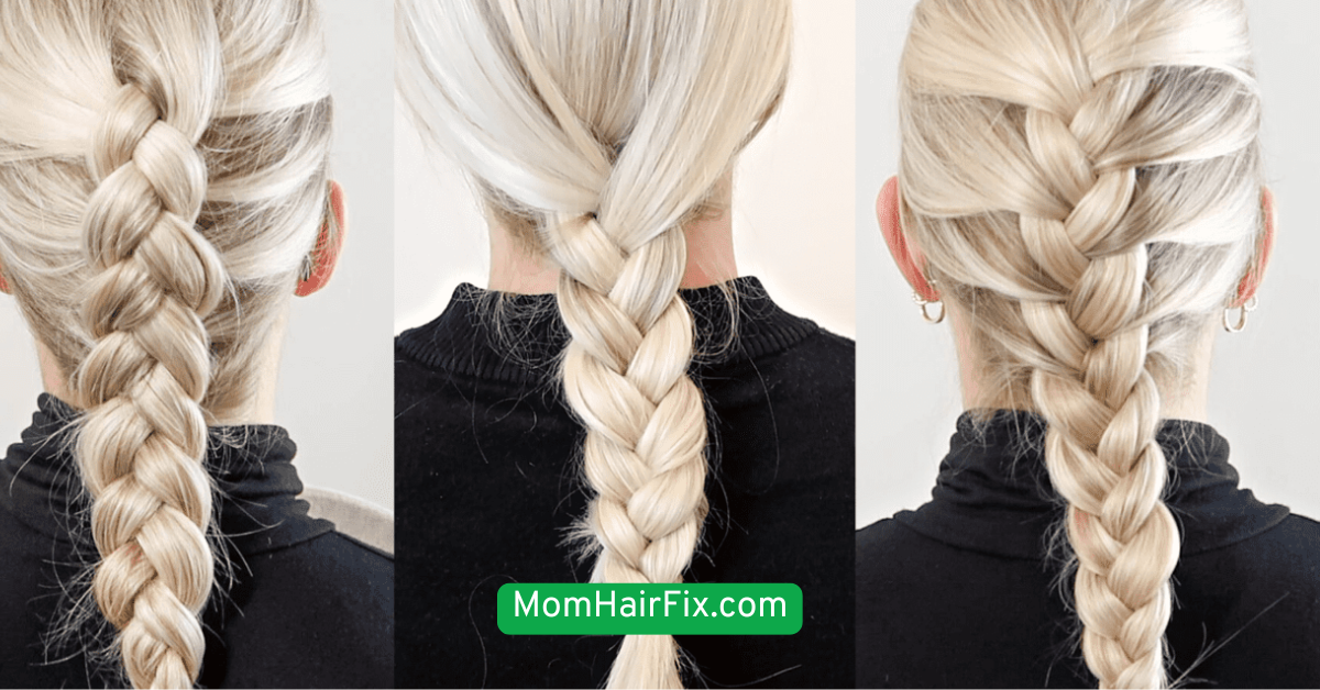 French Braid Into Bun