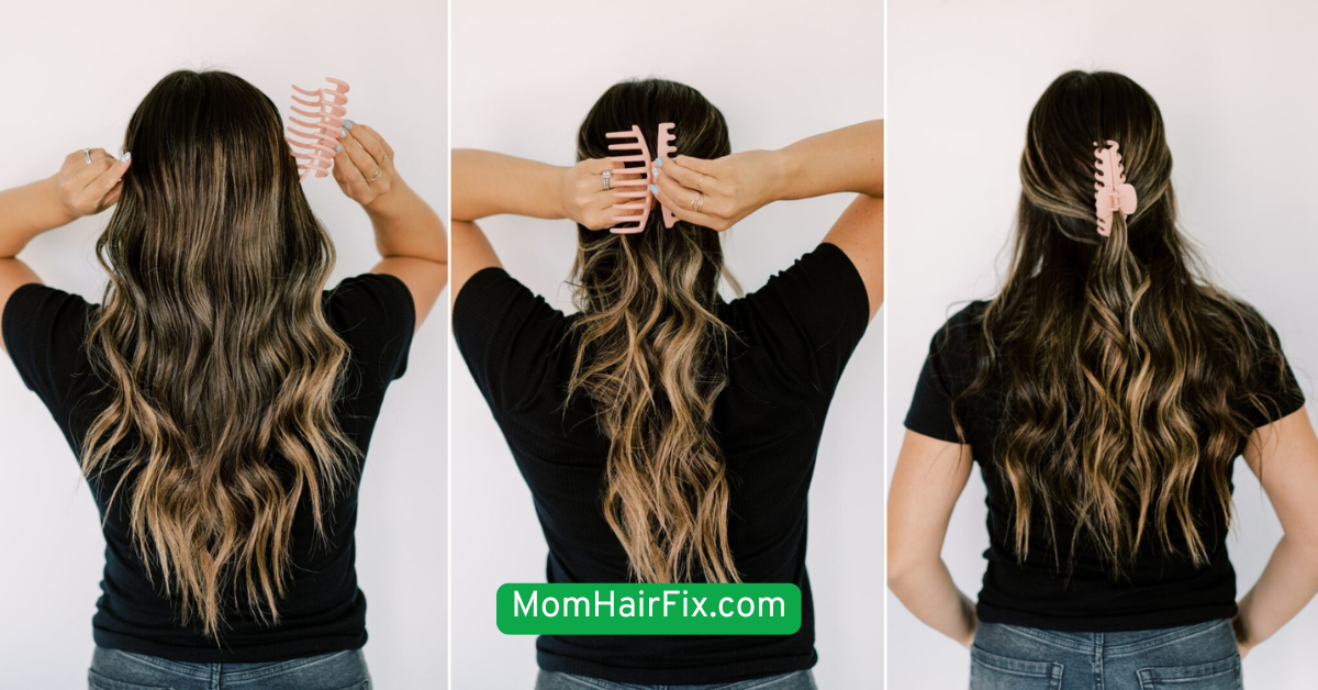 The Half-Up Twist with Hair Clip