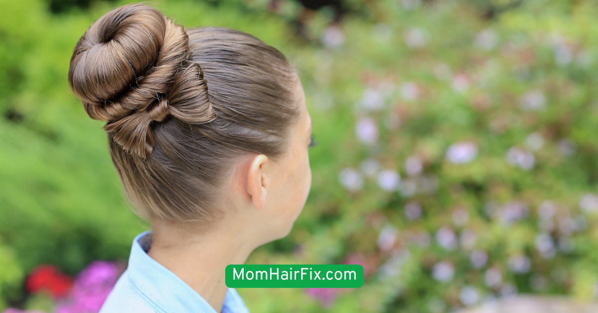 Rolled-Updo with a Sock Bun