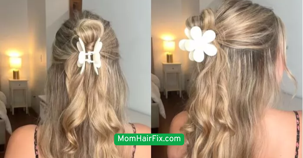 Claw Clip Half-Up Style