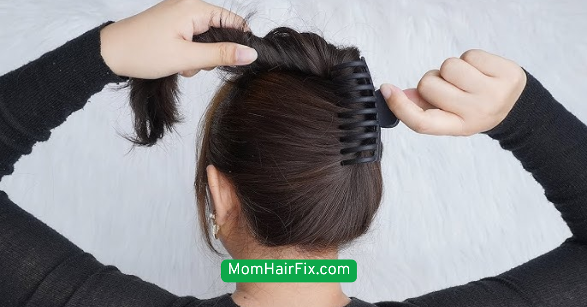 Messy Bun with Clips