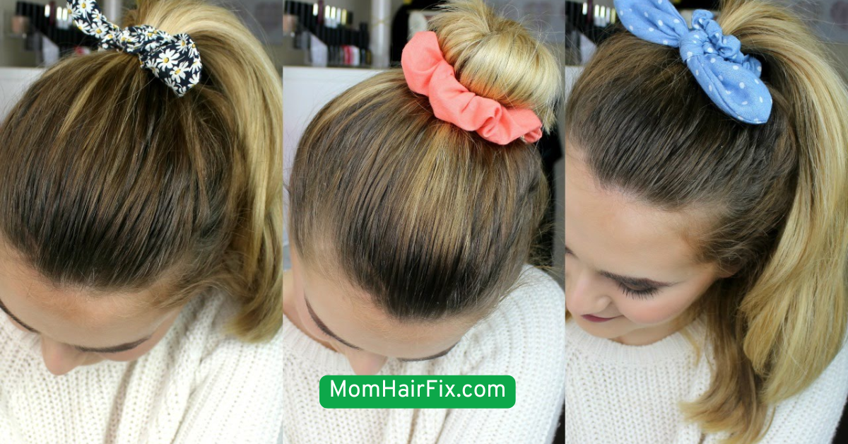 High Bun with Scrunchie