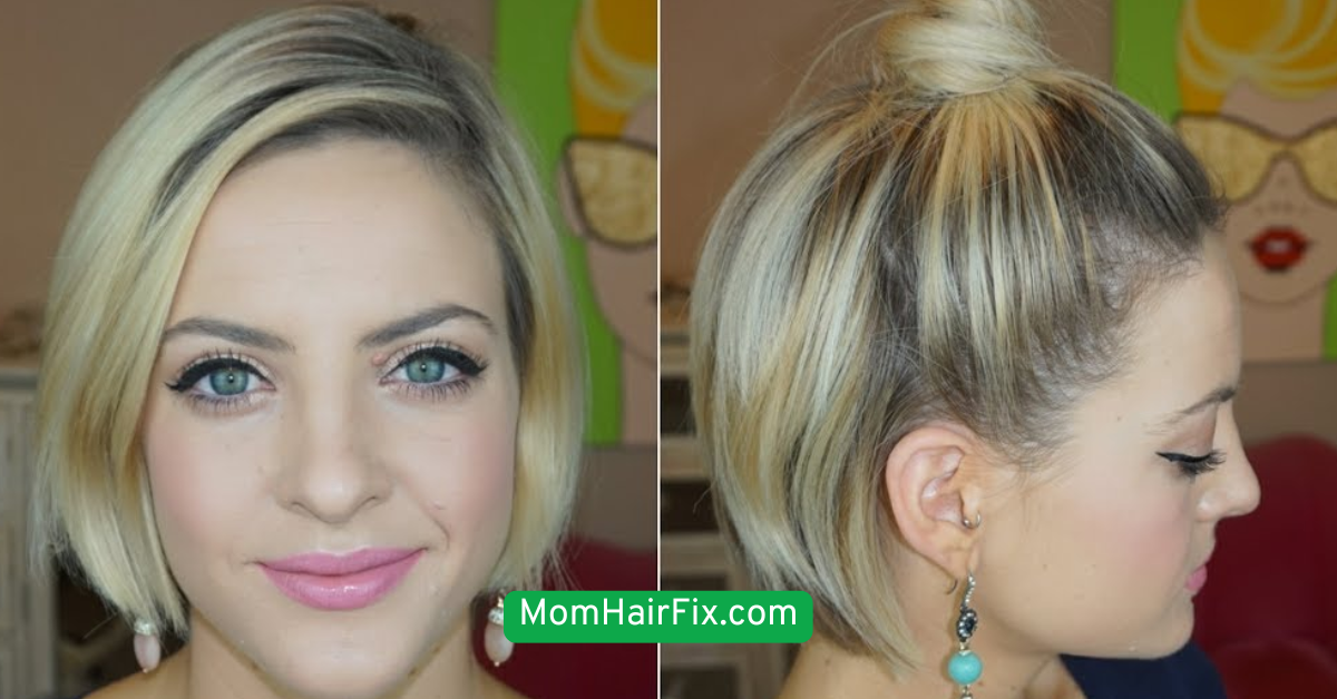  Short Hair Top Knot