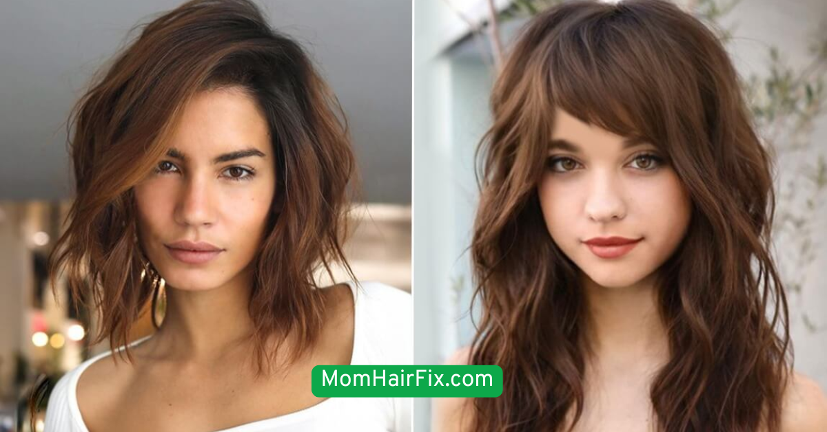 Curled Ends with Side Bangs