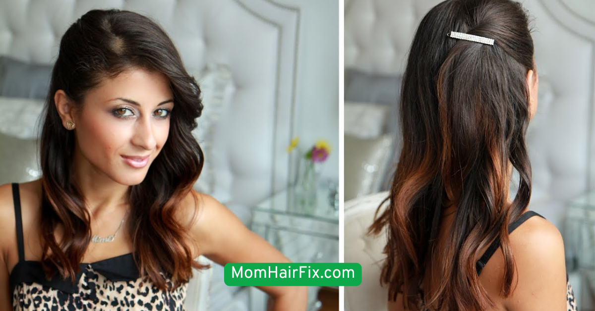  Short Hair Pinned Back with Bobby Pins