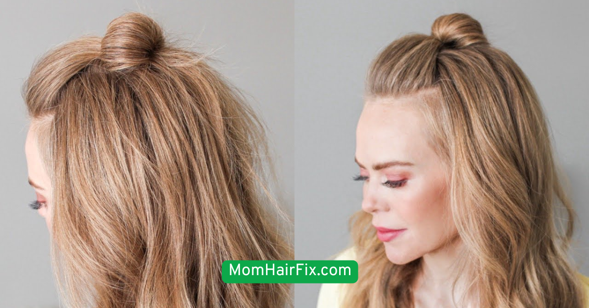  The Half-Up Mini Bun
