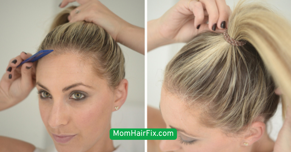 Slicked Back Ponytail