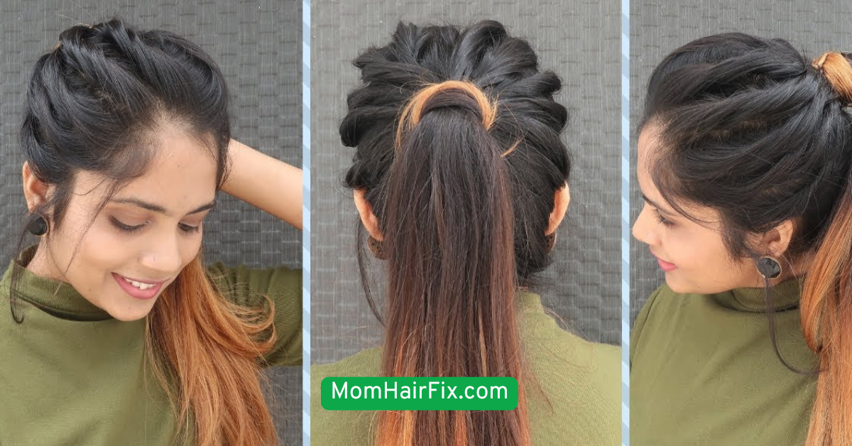  High Ponytail with a Twist